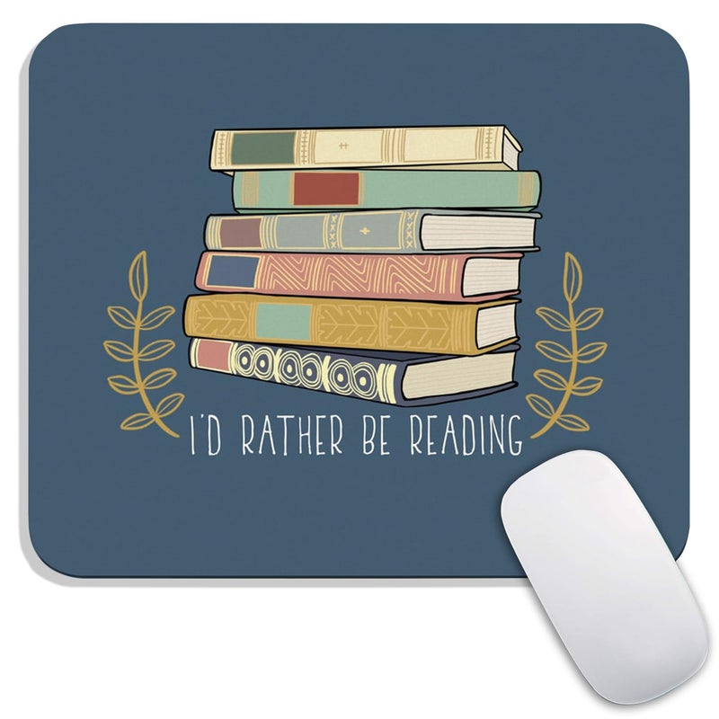 Armanza Square Mouse Pad Books, Personalized Premium-Textured Custom Mouse Mat Design, Washable Mousepad Cloth, Non-Slip Rubber Base Computer Mouse Pads for Wireless Mouse - Image 1